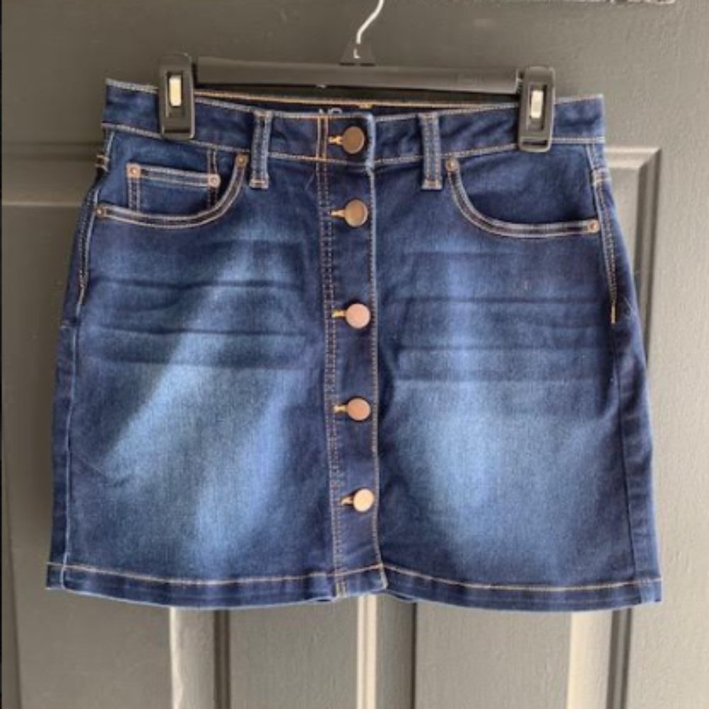 High Rise NOBO Jean Skirt